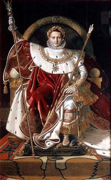Jean Auguste Dominique Ingres Napoleon on his Imperial throne Spain oil painting art